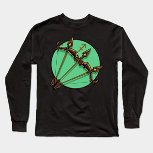 Zodiac - Star Sign - Sagittarius - neg Long Sleeve T-Shirt